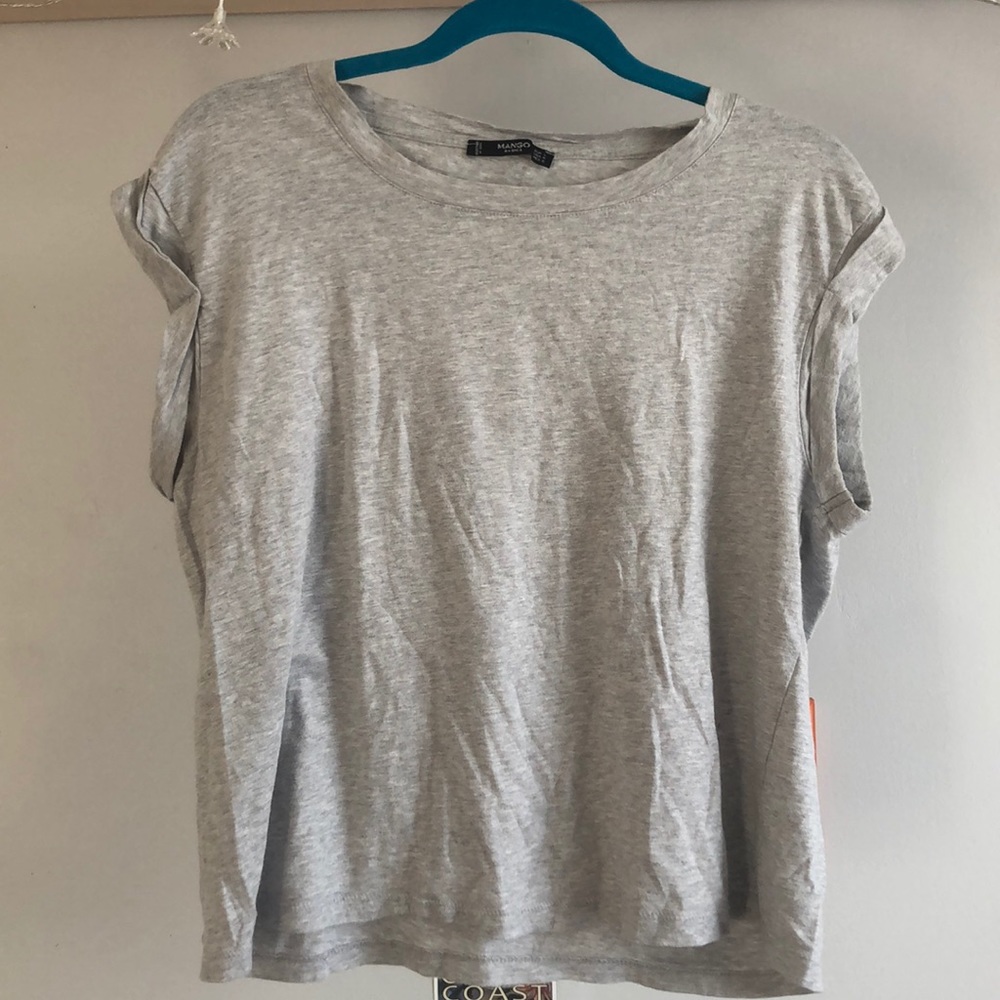Cool/Casual/Relaxed Grey Mango T-Shirt
